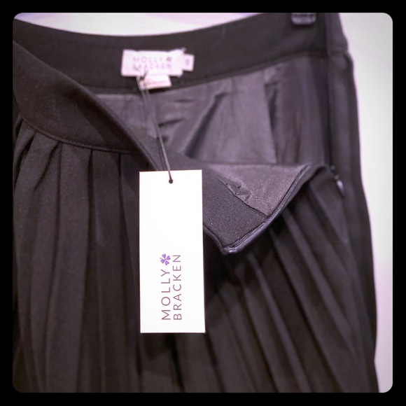 NWT Super Cute Black Pleated Skirt - Picture 3 of 3